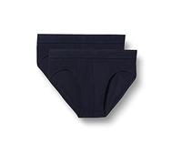 Schiesser Slip da Ragazzo, Confezione da 2 Mutande da Uomo, Blu, 176 cm Bambino