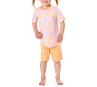 Schiesser Nightwear 2 Set di Pigiama, Arancione Pesca, 128 Bambine e Ragazze