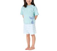Schiesser Nightwear 2 Set di Pigiama, Turchese, 128 Bambine e Ragazze