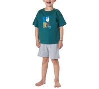 Schiesser Nightwear 2 Set di Pigiama, Verde, 116 Bambini e Ragazzi