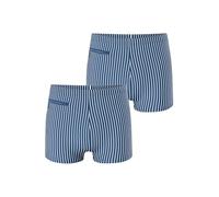 Schiesser Ocean Swim - Boxer da bagno da uomo, confezione da 2, Blu, XL