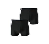 Schiesser Ocean Swim - Boxer da bagno da uomo, confezione da 2, Nero , M