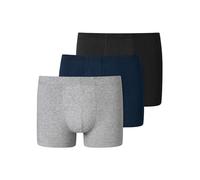 Schiesser Organic Cotton Essential 3er Pack Unterwäsche mit softem Bund Boxer a Pantaloncino, Mehrfarbig 1, Large Uomo