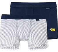 Schiesser Pantaloncini da Bambino con Polsini Morbidi, Confezione da 2 Boxer, Multicolore 1, 140 cm