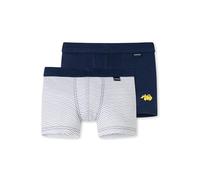 Schiesser Pantaloncini da Bambino con Polsini Morbidi, Confezione da 2 Boxer, Multicolore 1, 140 cm
