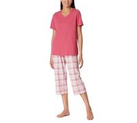 Schiesser Pigiama 3/4 Corto Cotone - Comfort Essentials Set, Pink_181248, 42 Donna