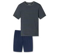 SCHIESSER Pigiama corto 'Casual Essentials' blu / grigio / nero Uomo - Abbigliamento - Taglie comode - Intimo SCHIESSER XXL