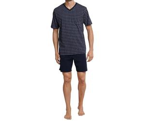 Schiesser Pigiama Corto da Uomo con Scollo a V, Blu Scuro_159617, 54