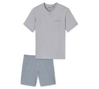 SCHIESSER Pigiama corto 'Essentials' grigio chiaro / argento Uomo SCHIESSER XL grigio chiaro / argento