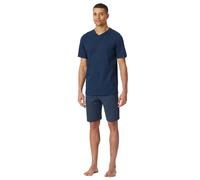 SCHIESSER Pigiama Da Uomo, Corto - Casual Essentials, Collo A V, Cotone...