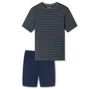 SCHIESSER Pigiama Da Uomo, Corto - Casual Essentials, Collo Rotondo, Cotone