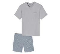 SCHIESSER Pigiama Da Uomo Set - Corto, Collo A V, Cotone