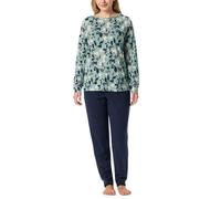 Schiesser Pigiama Lungo con Polsini in Misto Cotone Modal - Comfort Nightwear Set, Multicolor 4_182019, 42 Donna