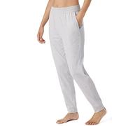 Schiesser Pantaloni Lunghi in Cotone-Mix + Relax Pigiama, Opaco, Grigio Mel_179266, 56 Donna