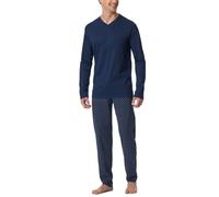 Schiesser Herren Schlafanzug Lang-Nightwear Set Pigiama, Admiral_182199, 110 cm Uomo