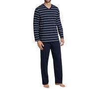 Schiesser Schlafanzug Lang-Nightwear Set Pigiama, Blu Scuro_159622, 60 Uomo