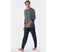 Schiesser Pigiama Uomo Lungo 100% Cotone Tg. 48-64 Pigiama Lungo