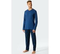 Schiesser Pigiama Uomo Lungo Cotone Normalgrößen Taglie extra Large