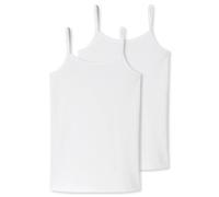 Schiesser Ragazza Spaghetti 2er Pacco - Canottierina, Canottiera, Cotone Stret
