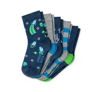 Schiesser Ragazzi Calzini 5er Pacco Prezzo Vantaggioso 75% Co 19-22 23-26 27-30