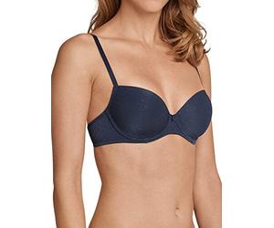 Schiesser Reggiseno da Donna con Ferretto e Coppa, Blu (Midnight Blue 804), 2B