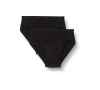 Schiesser Rio-Slip (2er Pack), Nero (000-schwarz), 7 (XL) (Pacco da 2) Uomo