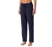 Schiesser Schiesser di Pantaloni Lunghi da Donna in Cotone Elasticizzato, Jersey Singolo, Fantasia, Mix + Parte Inferiore del Pigiama (1 Pezzo), Blu Scuro_184100, 46