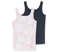 Schiesser Schiesser Mädchen 2 Pack Unterwäsche Unterhemd - 95/5 Organic Bio Baumwolle - Größe 140 bis 176 Canottiera Bambine e Ragazze (Pacco da 2)