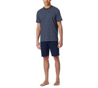 Schiesser Schlafanzug Kurz Rundhals-Nightwear Set Pigiama, Admiral_182198, 58 Uomo