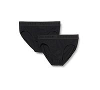 Schiesser Slip, Confezione da 2 Mutande da Uomo, Nero, 140 cm Bambini e Ragazzi