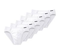 SCHIESSER Slip Da Uomo 6 Pezzi - Supermini, Rio-Slip, Essentials, Cotone Stre...