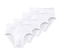 SCHIESSER Slip Da Uomo Confezione Da 4 - Feinripp, Sportslip, Cotton Essentials