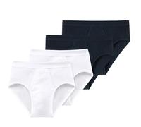SCHIESSER Slip Da Uomo Confezione Da 4 - Feinripp, Sportslip, Cotton Essentials
