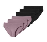 SCHIESSER Slip Donna 6 Pezzi - Jazz-Pants, Cotton Essentials, Basic, Stretch...