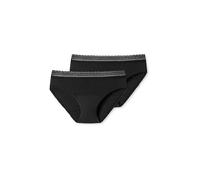 SCHIESSER Slip mestruali confezione da 2 nero nero | 50-52