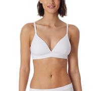 Schiesser Soft BH Organic Cotton-Pure Rib Reggiseno a t-Shirt, Bianco_179915, 3A Donna