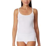 Schiesser Spaghettitop-Canottiera Intima in Cotone Organico-Pure Rib, Bianco_179885, 42 Donna