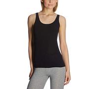 Schiesser Top con Bretelle Maglietta, Nero (Schwarz (000-schwarz), 48 IT (2XL) Donna