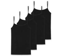 SCHIESSER Top Spaghetti Donna, Confezione Da 4 - Jersey Singolo, Serie 95/5, Uni