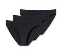 Schiesser Confezione da 3 Slip Tai Intimo, 3 x Nero, L Donna