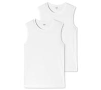 Schiesser Confezione da 2 Canottiere Girocollo Intimo, Bianco, M (Pacco da 2) Uomo