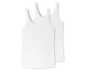 Schiesser Uncover by Donna 2 Pack Canottiera Top con Spalline - Cotton