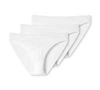 Schiesser Uncover by Slip da Donna in Cotone, Confezione da 3, 3 x Bianco, M