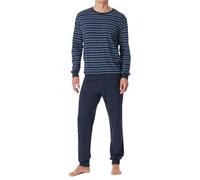 Schiesser Uncover Nightwear Set di Pigiama, Blau_181534, 58 Uomo