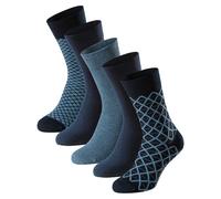Schiesser Uomo Calzini,5er Pacco - " Bluebird ",Mix Cotone,Tinta Unita /