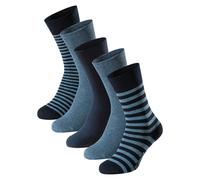 Schiesser Uomo Calzini,5er Pacco - " Bluebird ",Mix Cotone,Tinta Unita /