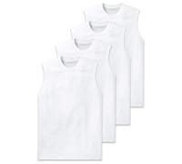 Schiesser Uomo Canottiera,4er Pacco - " Essentials ",Maglietta Muscoli,Girocollo