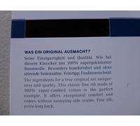 Schiesser Uomo Canottiera Classics Feinripp 100% CO Nuovo