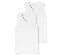 Schiesser Uomo Canottiere Im Pacco - Serie " 95/5 ", Conveniente, V-Neck, S-XXL