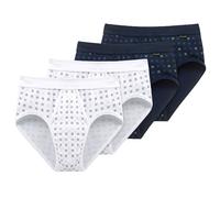 Schiesser Uomo Mutandine 4 Pacco - Sportslip, Essentials a Costine, Karo-Print,